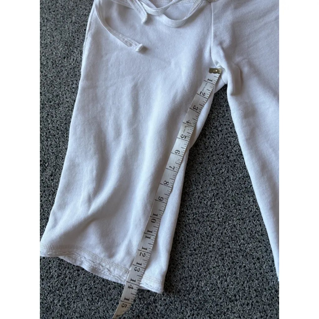 Abercrombie & Fitch Sweat Shorts Small White Y2K 2000s Beach Preppy Bermuda - Image 3