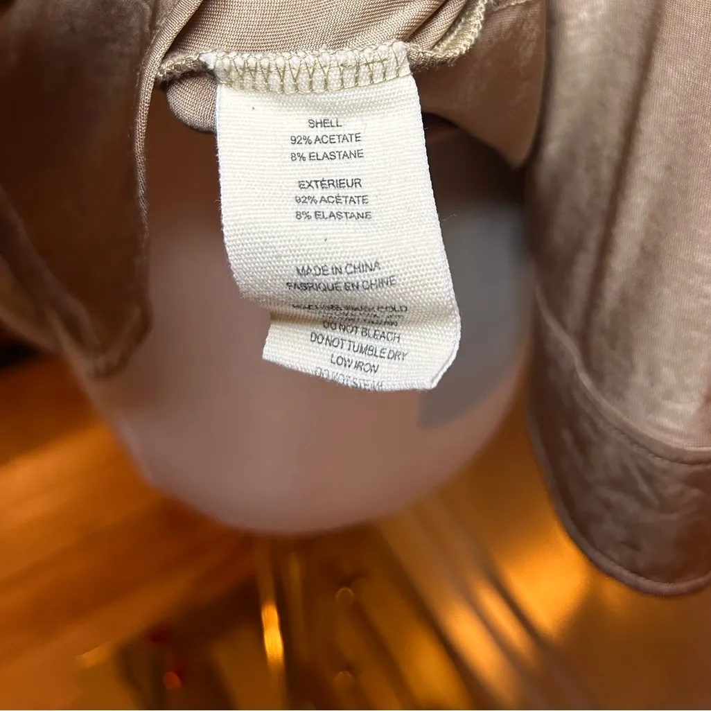 L’AGENCE Dani 3/4 Sleeve Blouse Liquid Jersey | Size S/P | Woodsmoke - Image 9