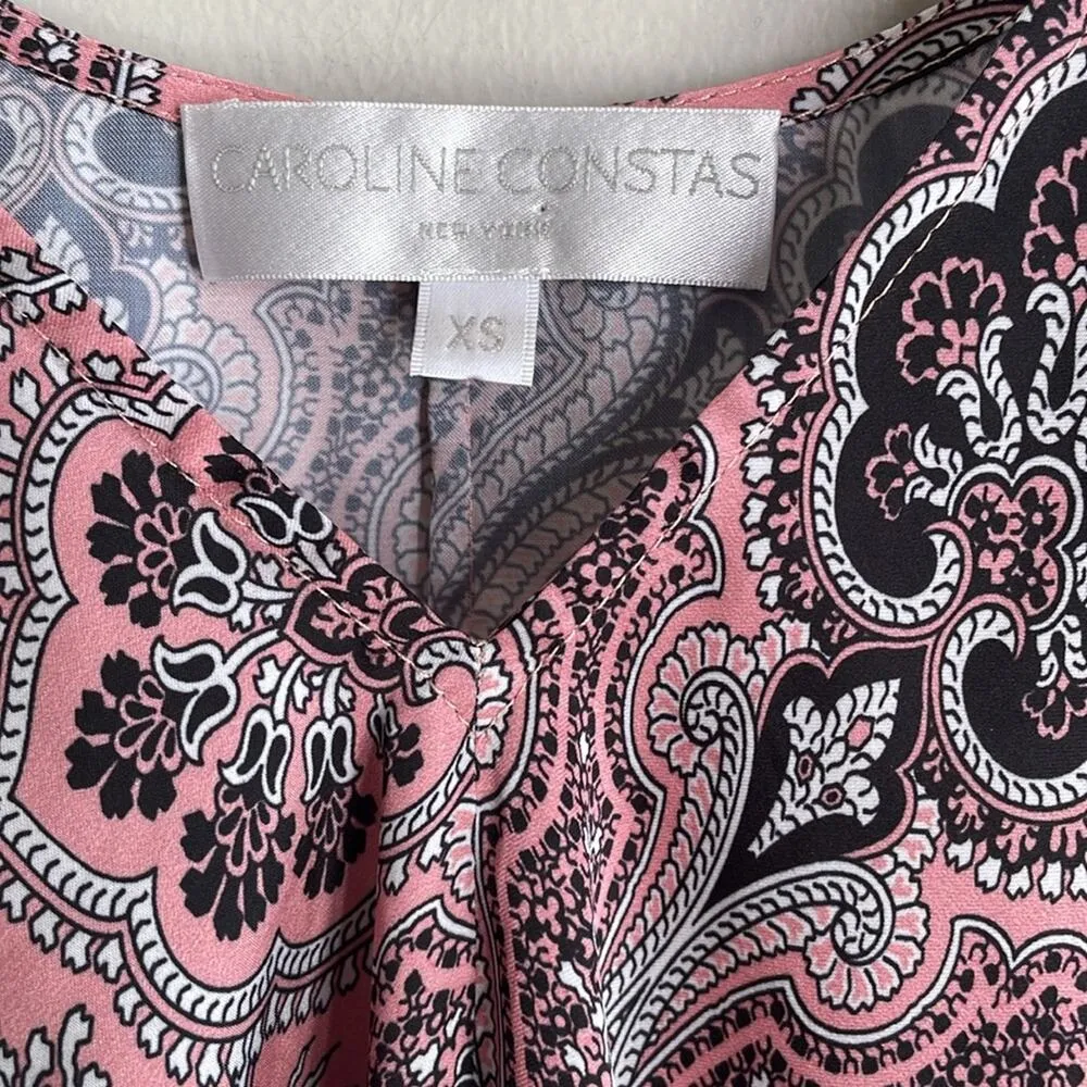 Caroline Constas Paisley Cami Pink Size XS - Image 7