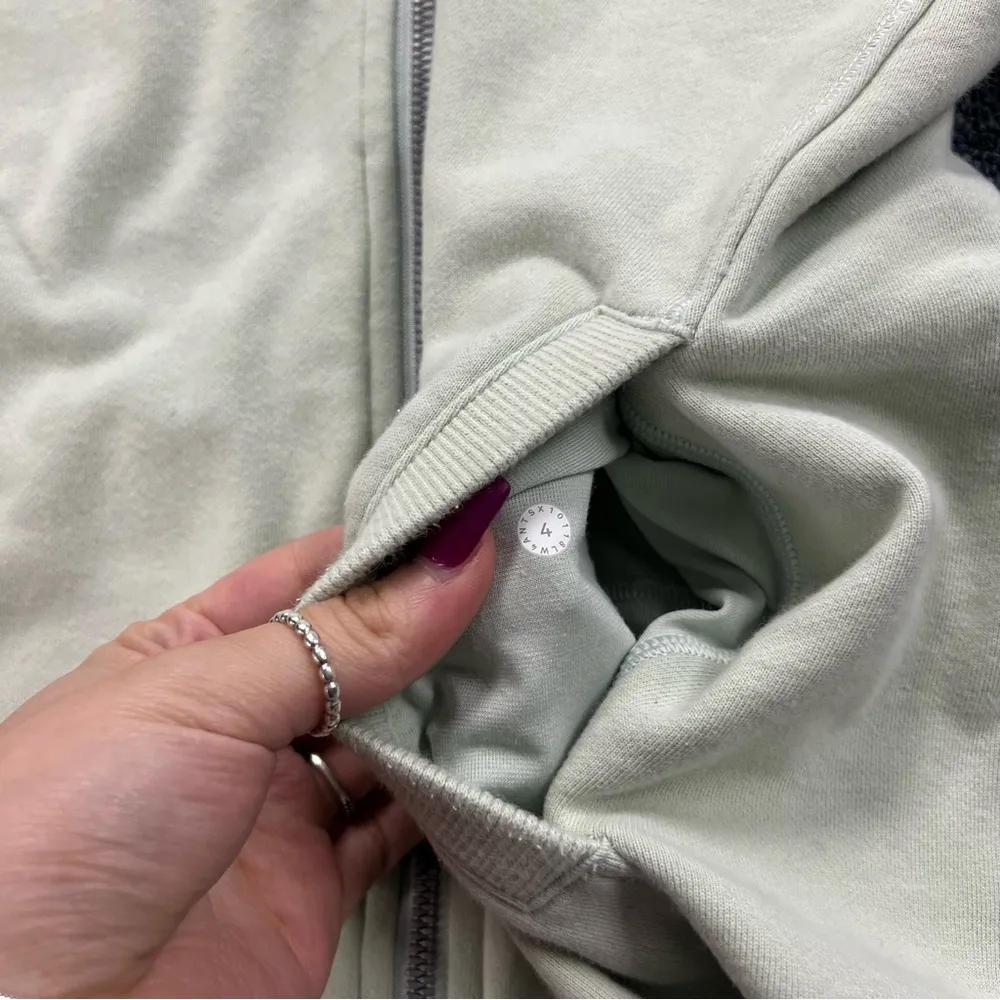 Lululemon Cool & Collected Jacket Sea Breeze Size 4 - Image 6
