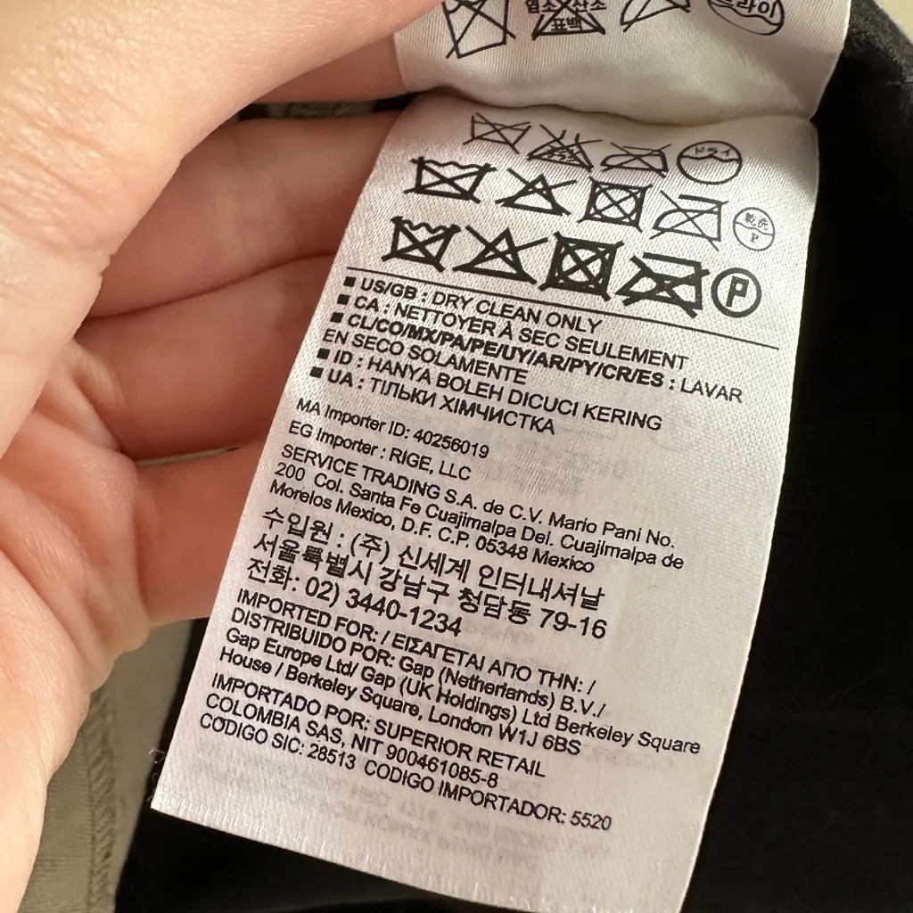 Banana Republic Sloan Colorblock Sheath Dress, Black/White/Tan, Size 4 - Image 12