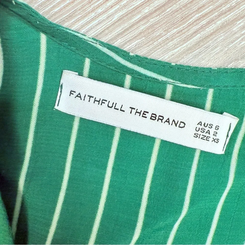 Faithful the brand rivers wrap short sleeve long maxi dress size xs - Image 4