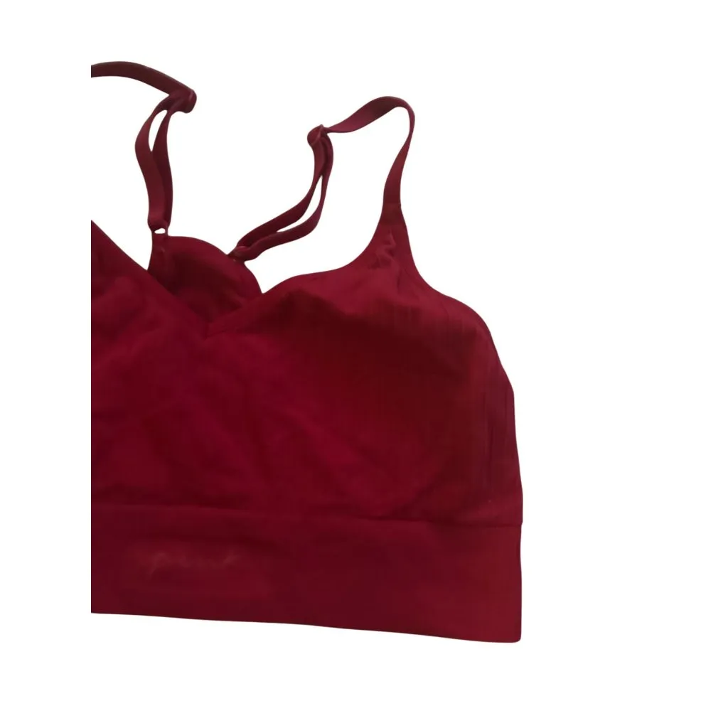 PINK Victorias Secret Active Red Bralette Size Small - Image 4