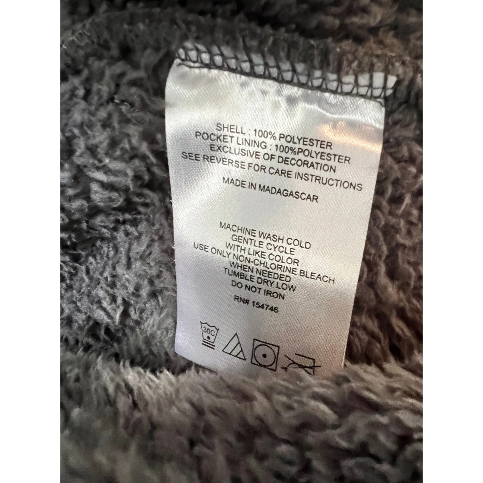 Mountain and Isles Hooded Quarter Zip Pullover Jacket Medium Gray - Image 6