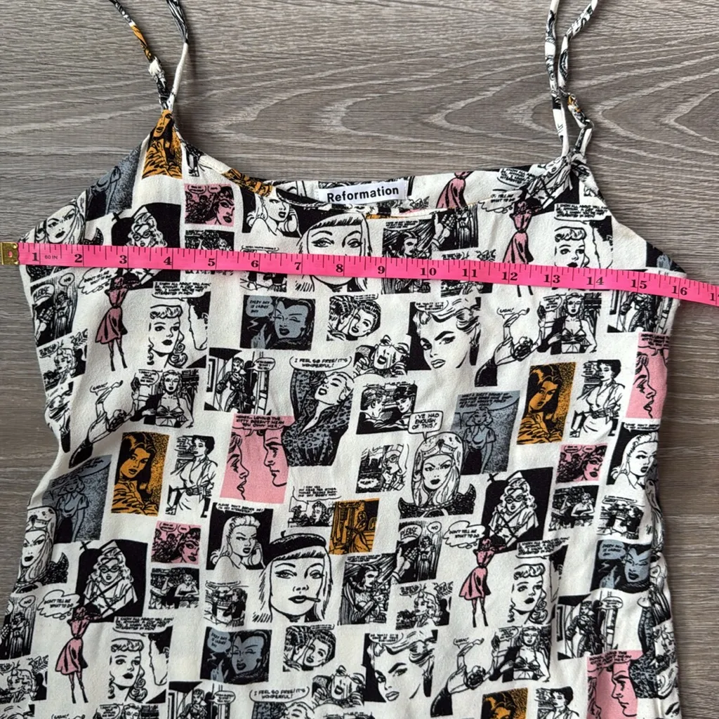 Reformation  Lindsay dress in comic - Image 8