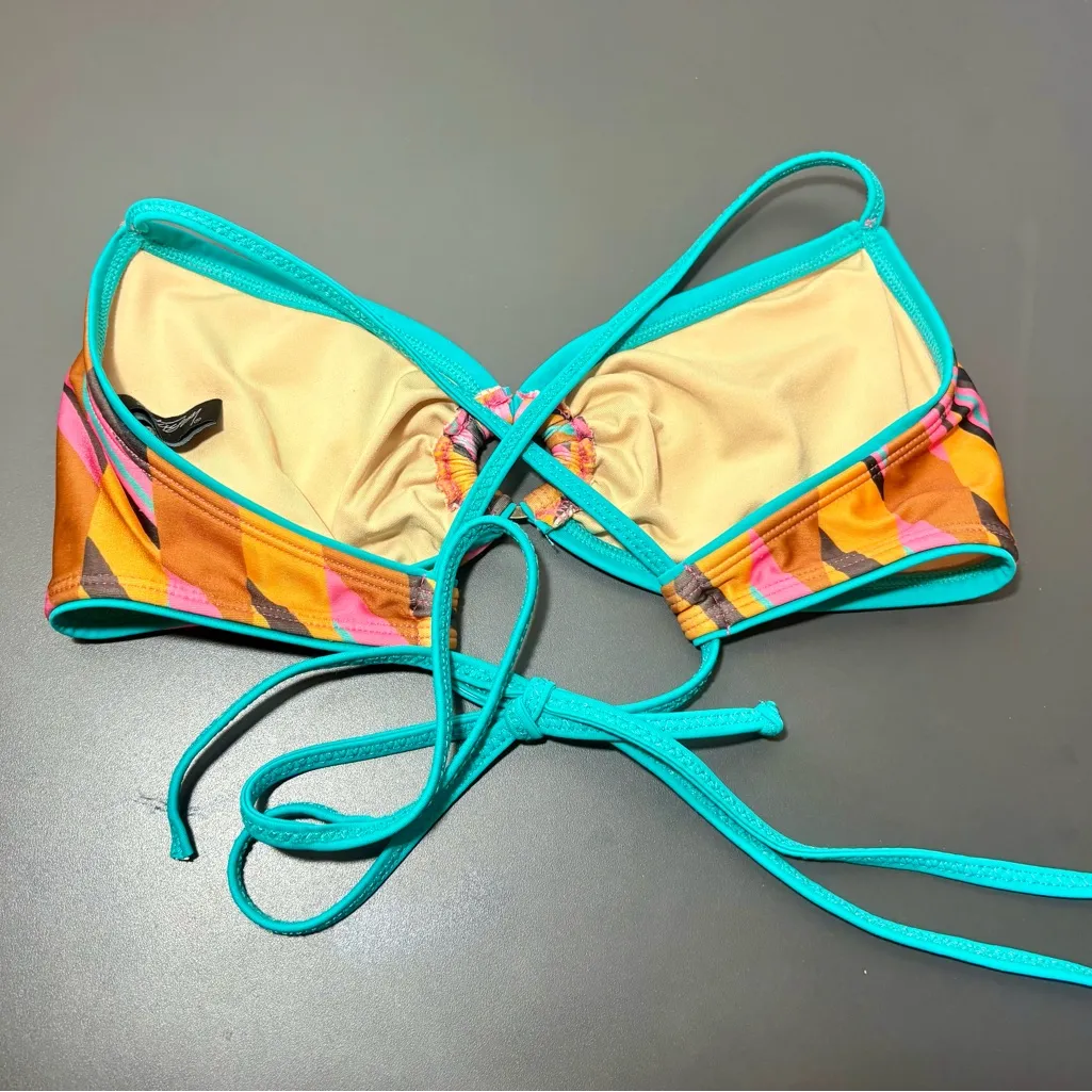 STUSSY Vibrant Multicolour Bikini Top - Image 6