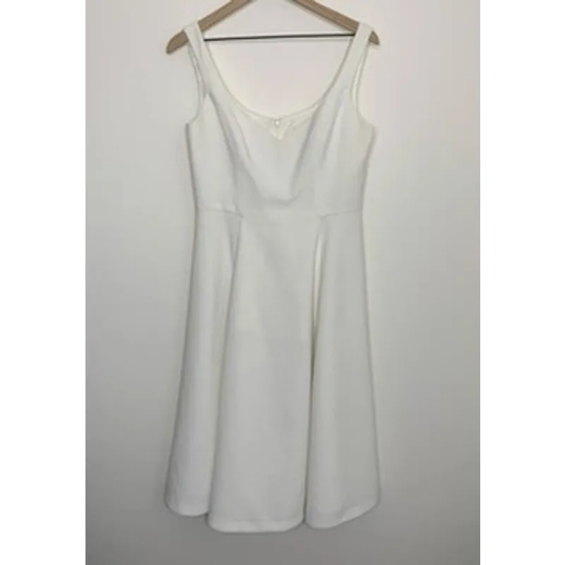 Black Halo Ashlyn Dress Porcelain White Dress Womens Size 10 - Image 3