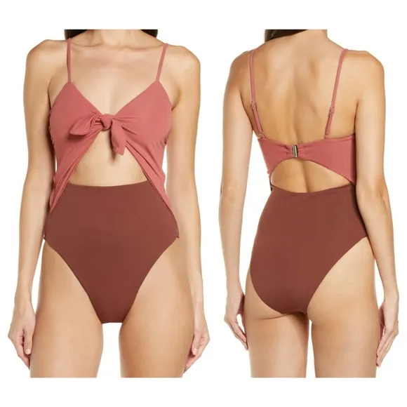 Veronica Beard  Aniston Cutout One-Piece Swimsuit (M) - Image 2