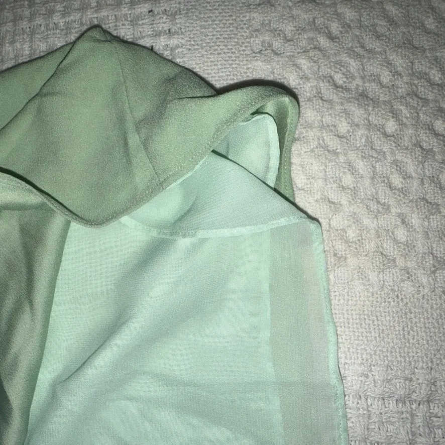 new Nordstrom XL cami top mint flounce drapey TS 307848 - Image 5