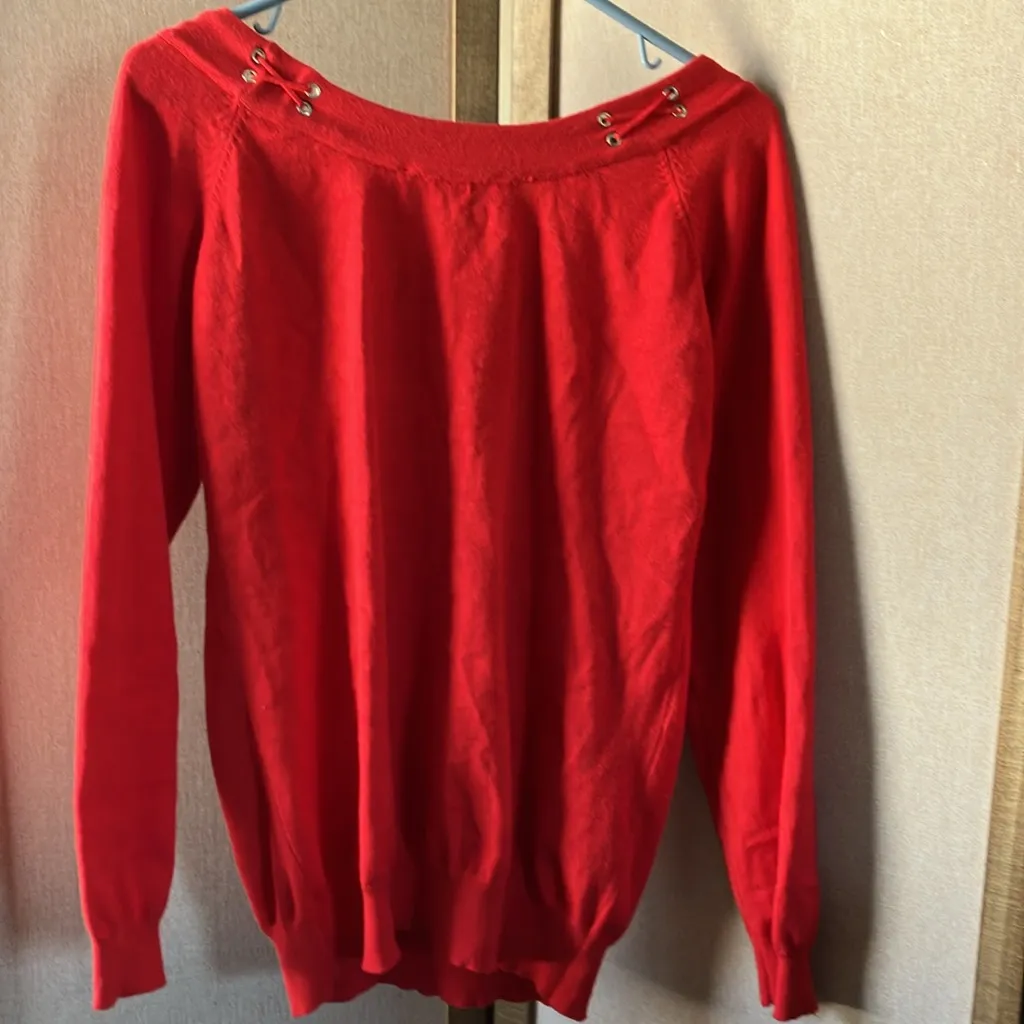 FINAL MARKDOWN Peck & Peck Vibrant Red Top large - Image 7