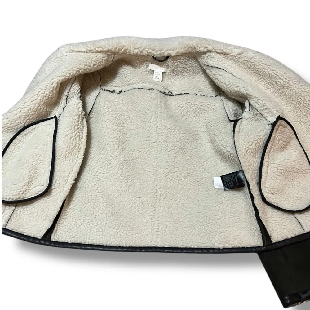 Aviator Bomber Jacket Coat Khaki Army Green Women’s Size XS - Image 8