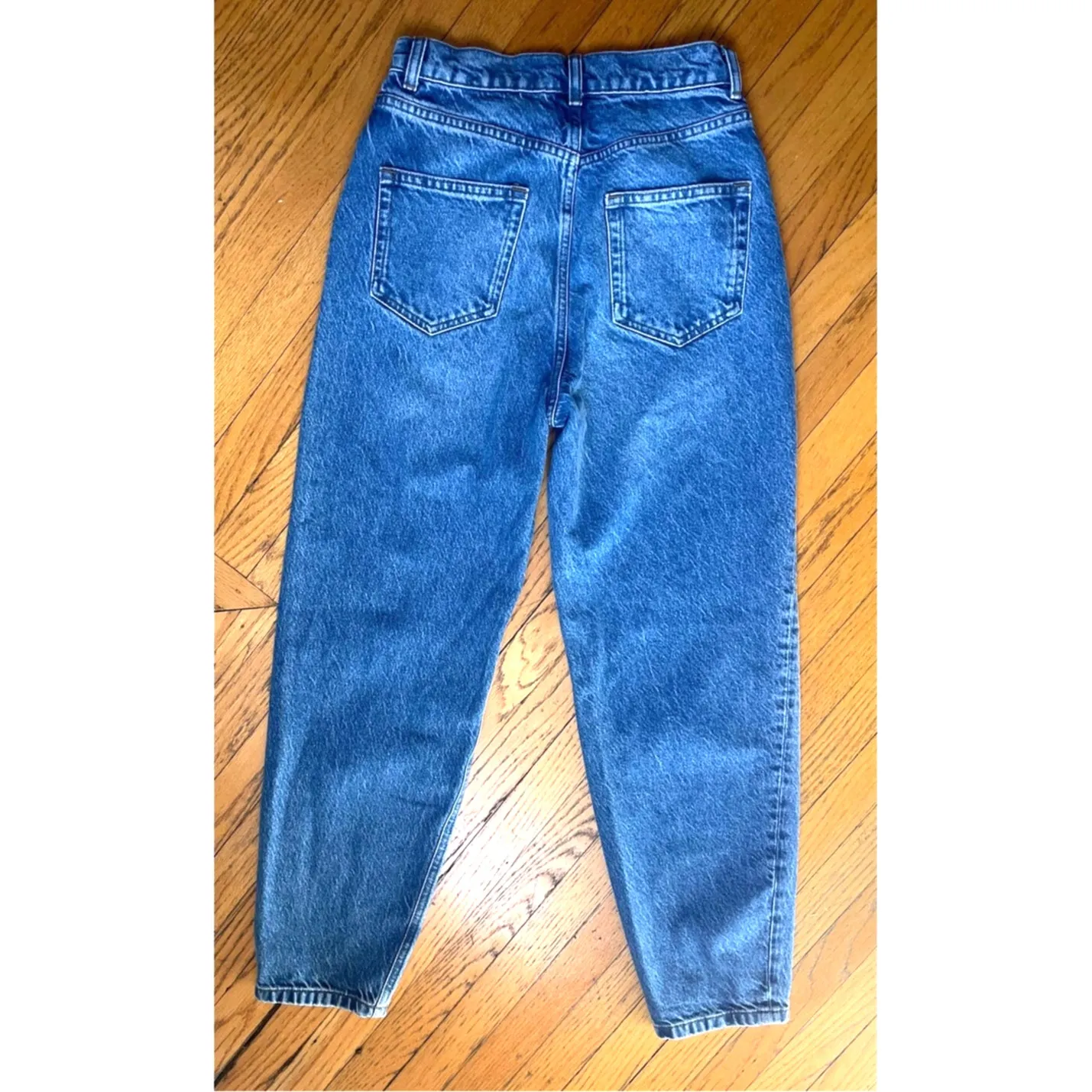 Reformation Noa Barrel Leg Blue Jeans in Shasta Size 25 - Image 2
