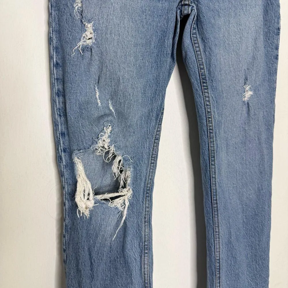 Abercrombie & Fitch The Dad Jeans Curve Love High Rise Size 25 0 Short loose - Image 8