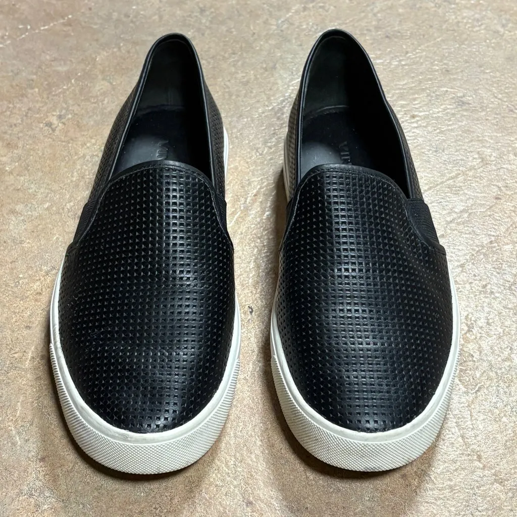 EXCELLENT Vince Fletcher Leather Platform Sneaker US 5.5 Perforated Slip-On - Image 5