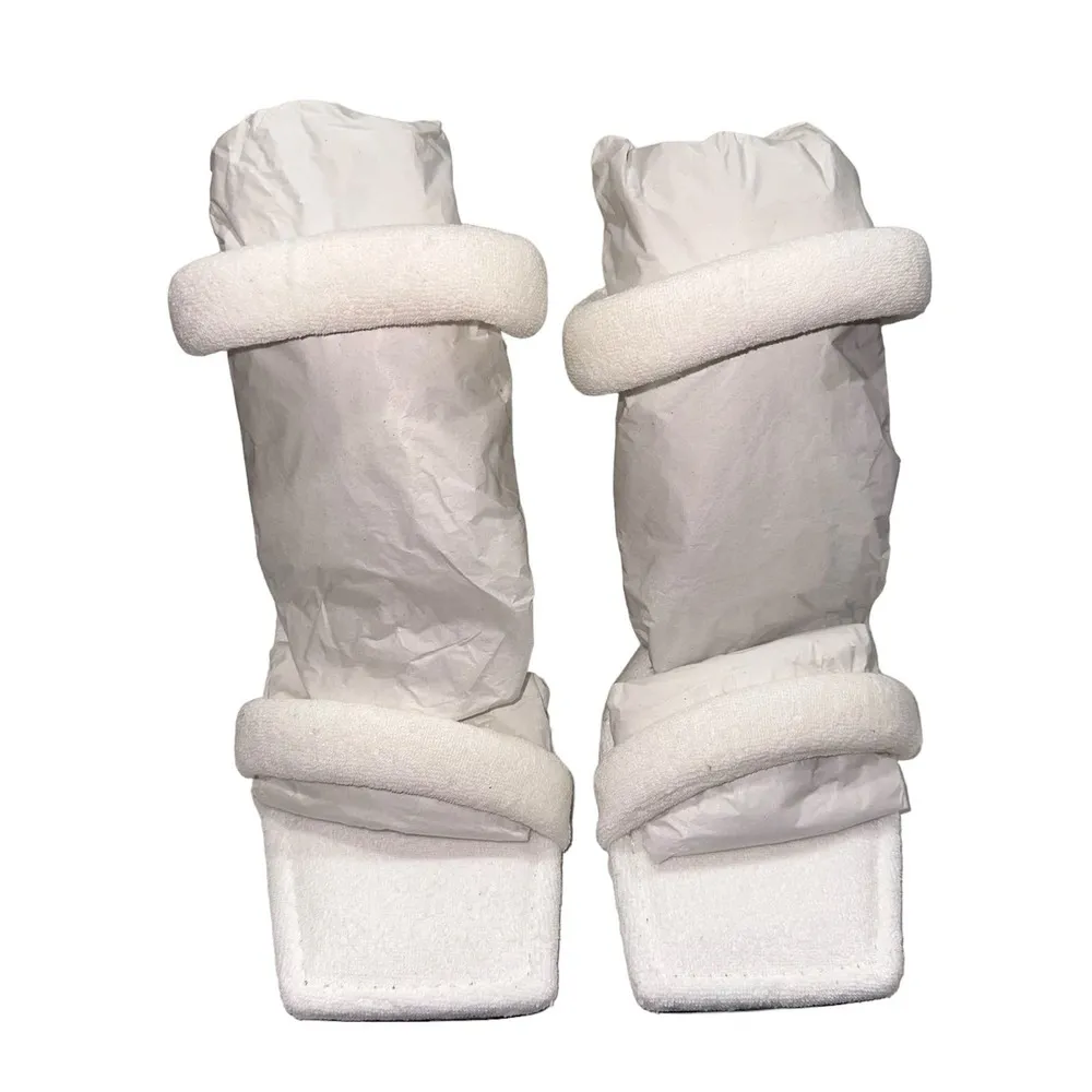 NIB Good American White Terry Heels - Image 3