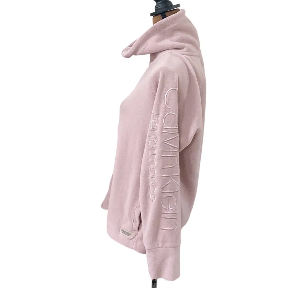 Calvin Klein Performance tech fleece zip jacket with spellout logo sleeve size L - Image 4