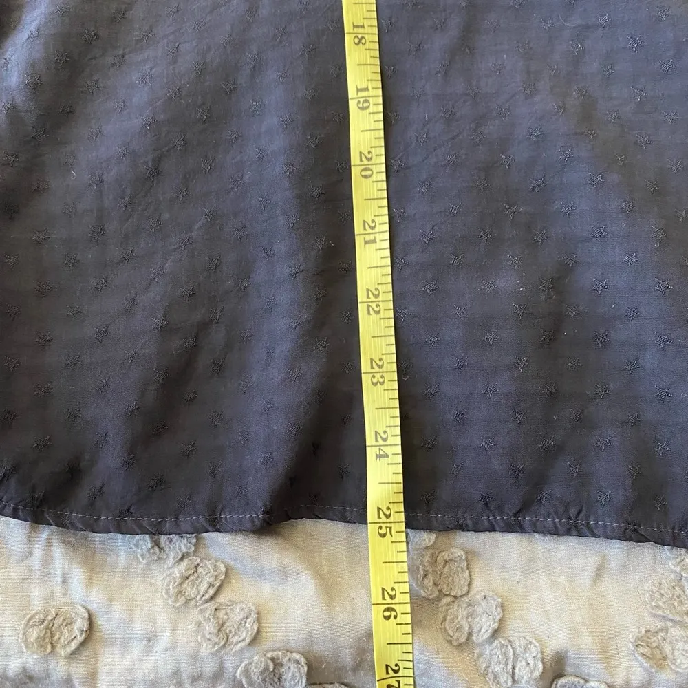 Zara Woman Premium Denim Collection The Star Blouse in Black Size Small - Image 10