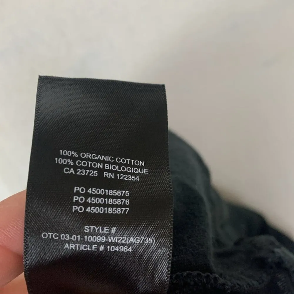 Tna Aritzia women's size small short sleeve graphic tee black green track runnin - Image 7