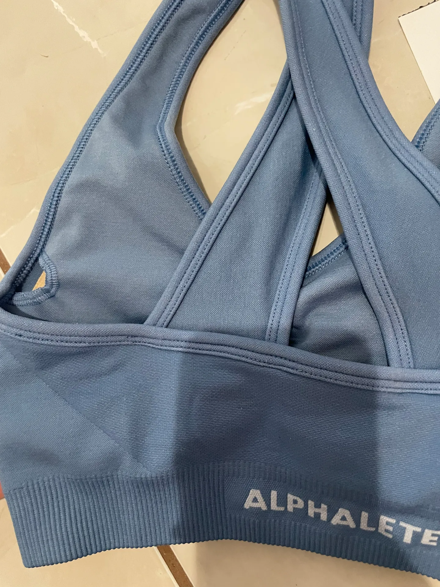 Blue Sports Bra - Image 2