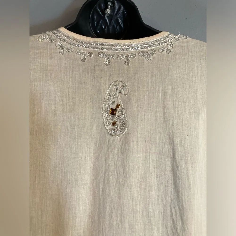 Studio Spa lightweight rhinestone ombre tunic top Size M - Image 7