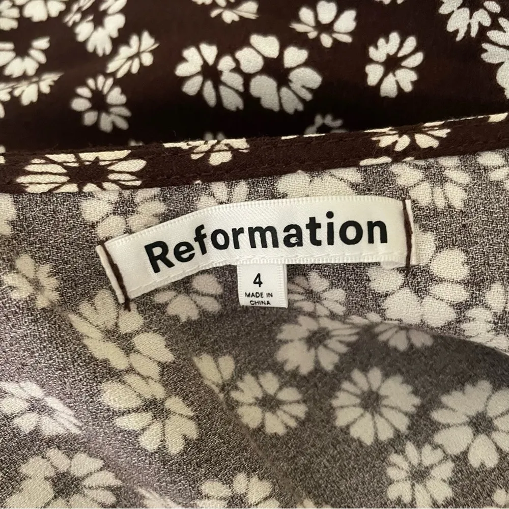 Locklan Floral Short Sleeve Button Front Midi Dress 4 - Image 7