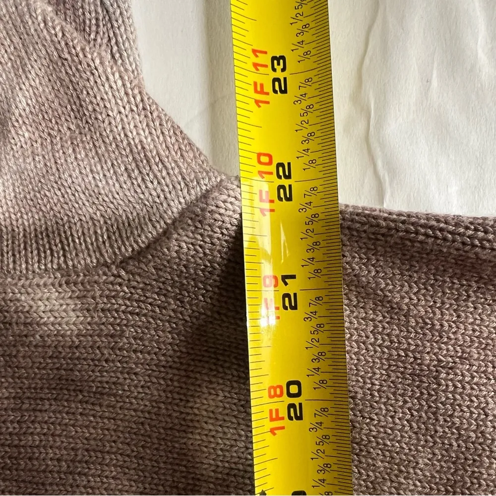 All Worthy tie dye L sweater cotton rayon casual neutral boho fall winter Brown Size L - Image 7