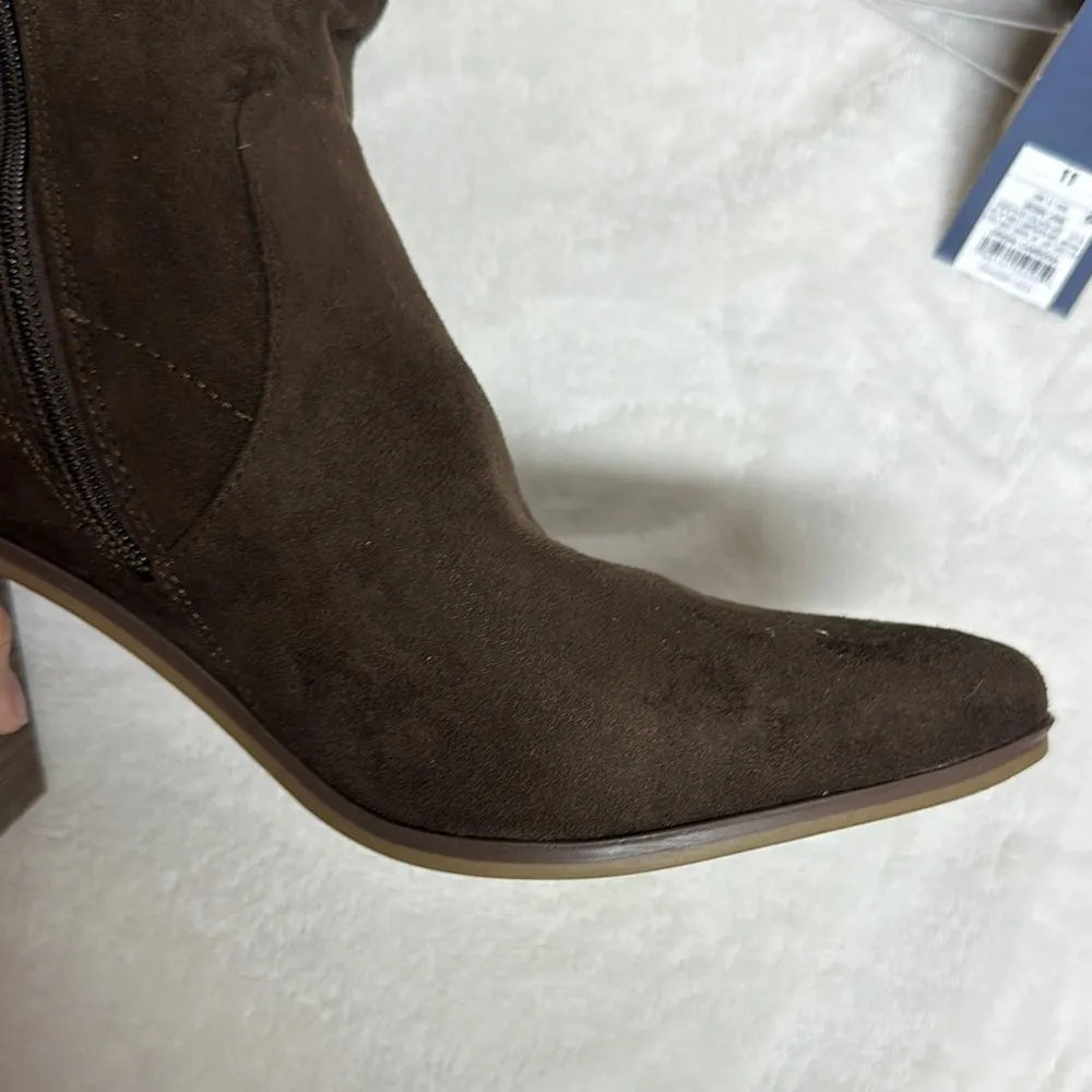 Universal Thread Brown Heeled Boots with Suede Like Finish - Image 11