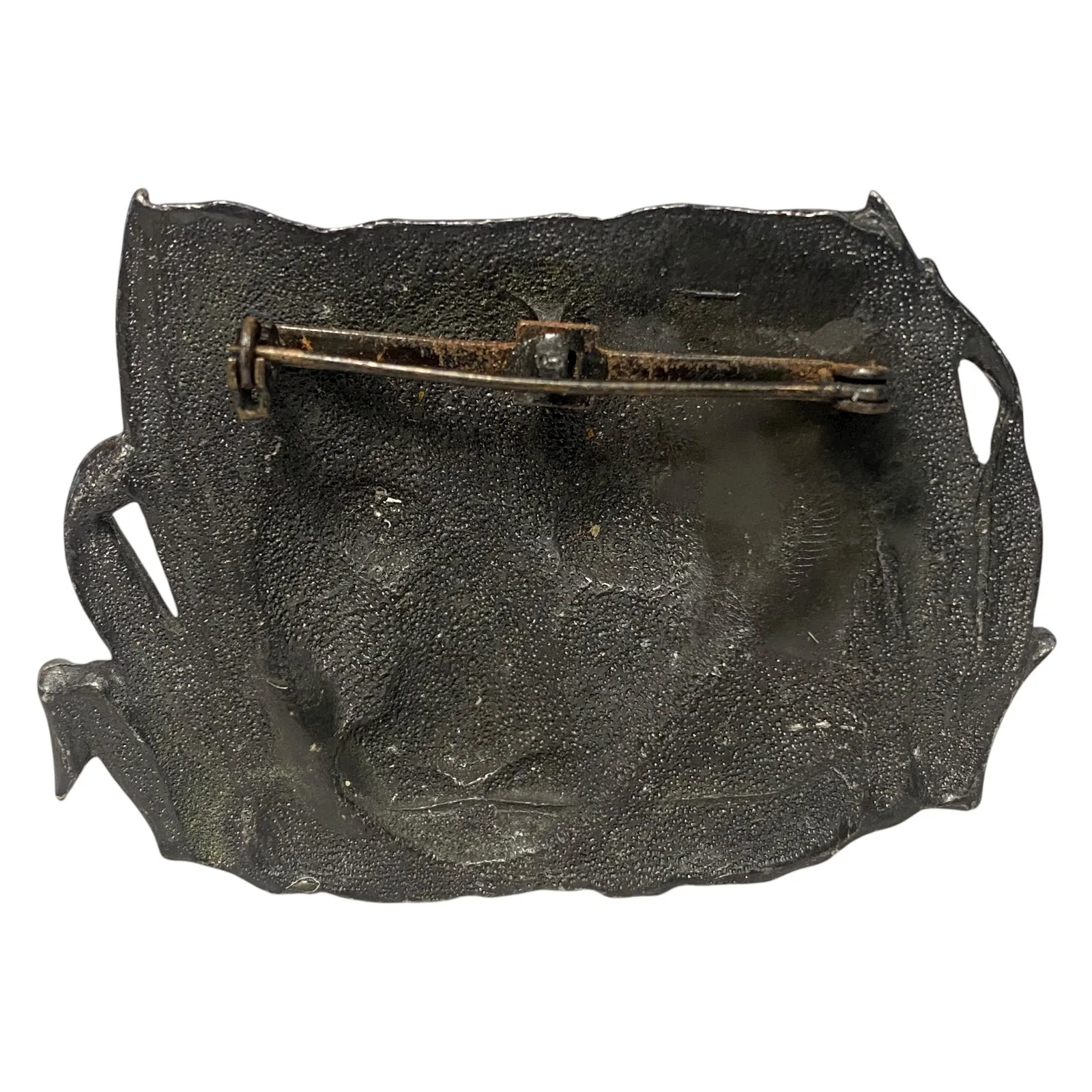 Unique Metal Cheetah Head Pin Brooch Vintage Wildlife Animal Women's Accessory Gray - Image 2