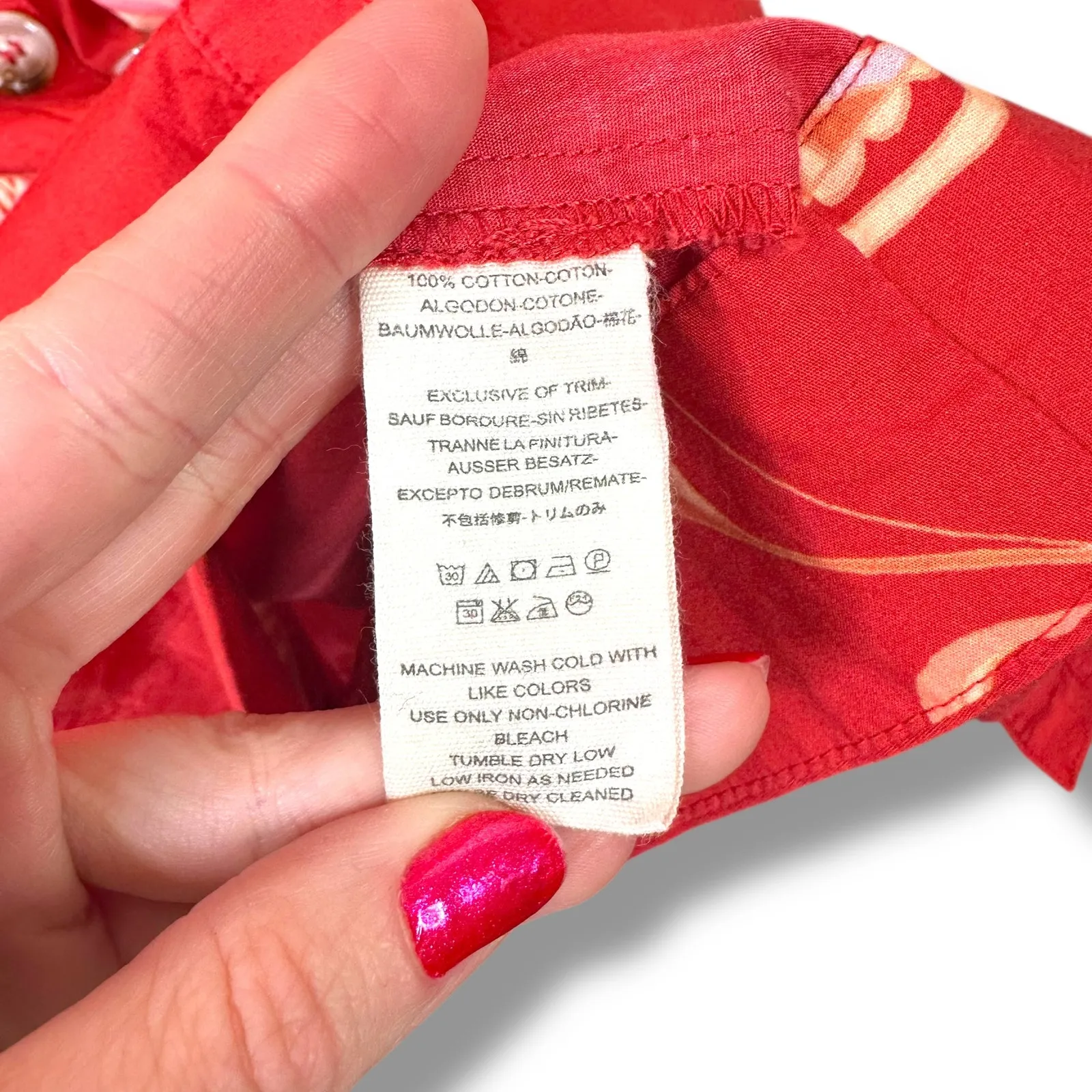 Free People Linvilla Red Bandana Button Knot Tie Front Midi Cap Sleeve Dress - Image 10