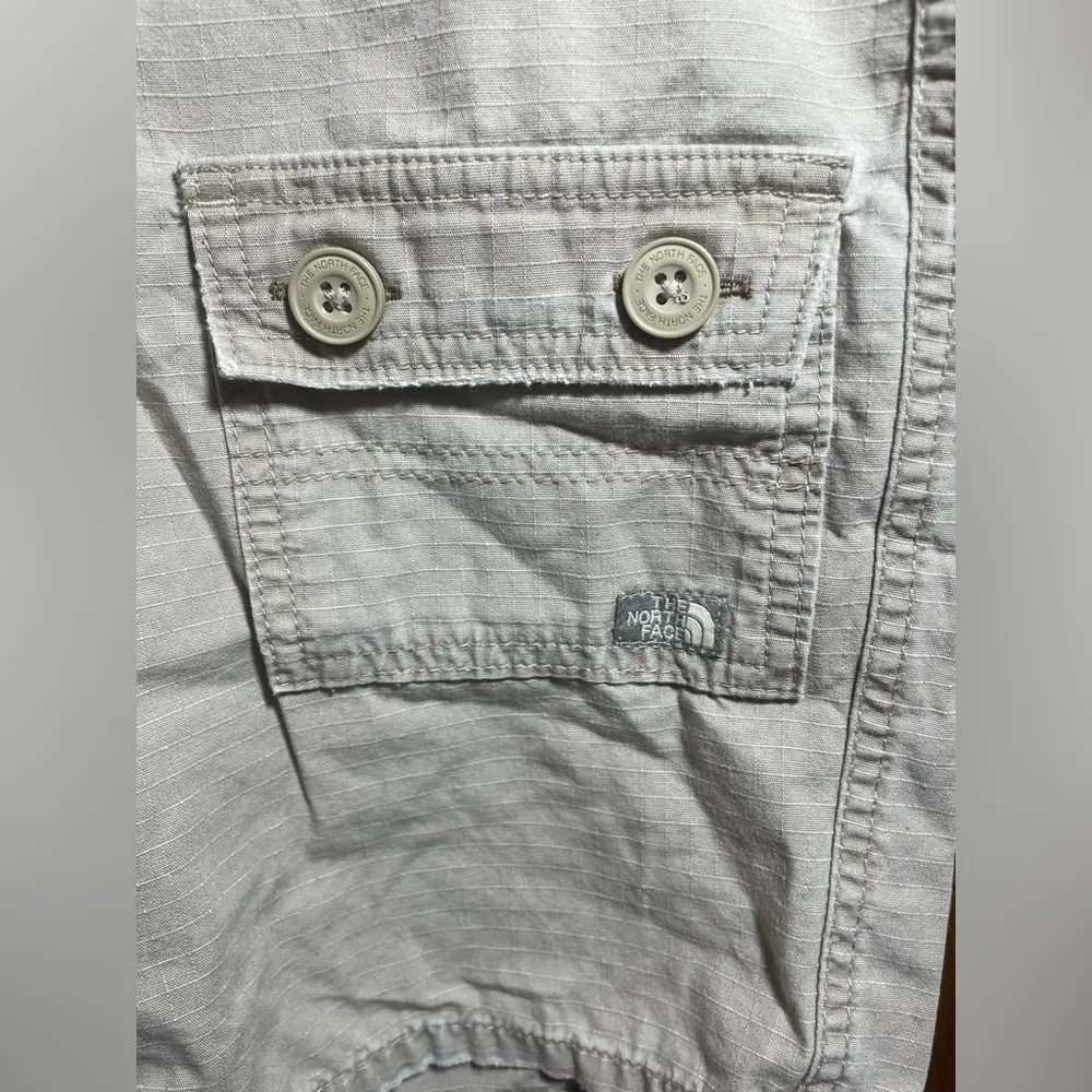 The North Face A5 Series Cotton Cargo Climbing Hiking Shorts - Size 4 Long Stone - Image 3