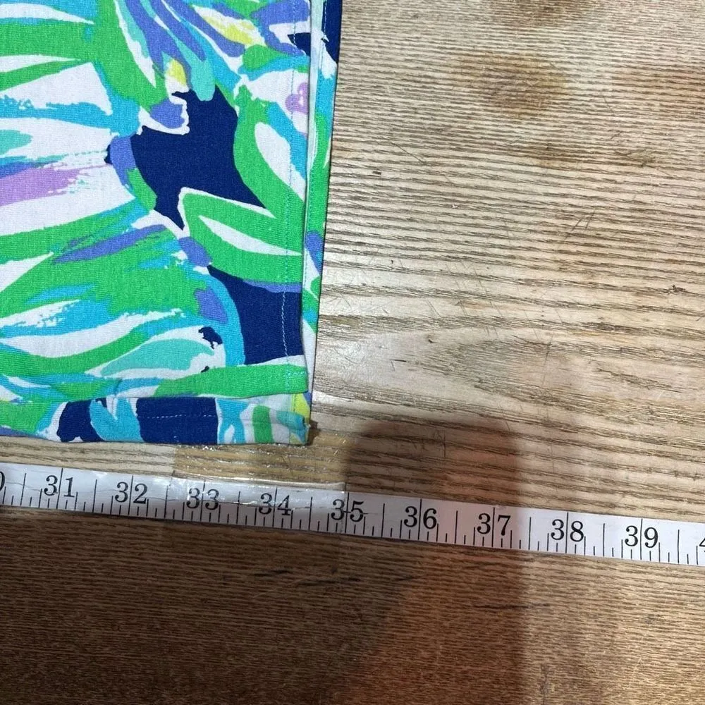 Lilly Pulitzer Women's Mini Dress Lindley Caftan Uptown Trunk Print Blue Small‎ - Image 6