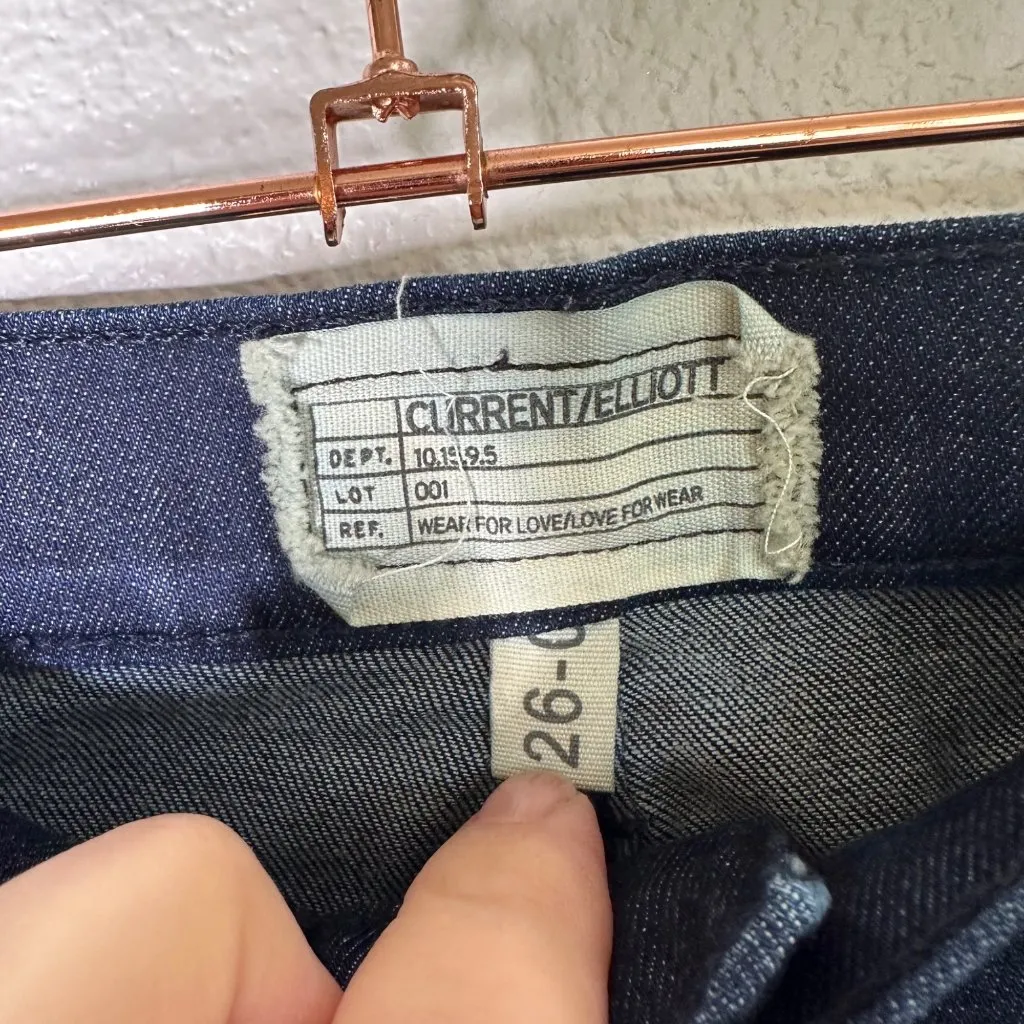 Current/Elliott The Silverlake Zip in D'argent Zip Skinny Jeans Size 26 Low Rise - Image 9