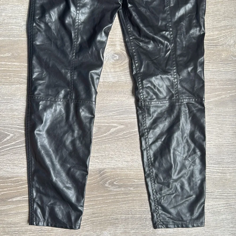 Jonathan Simkhai Rylee Vegan Leather Leggings Medium Black - Image 12