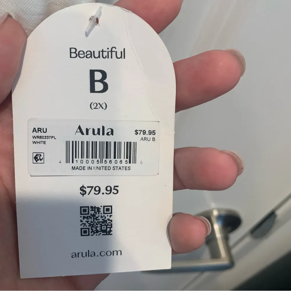 NEW Arula White Sleeveless Romper Plus Size B / 2X NWT - Image 7