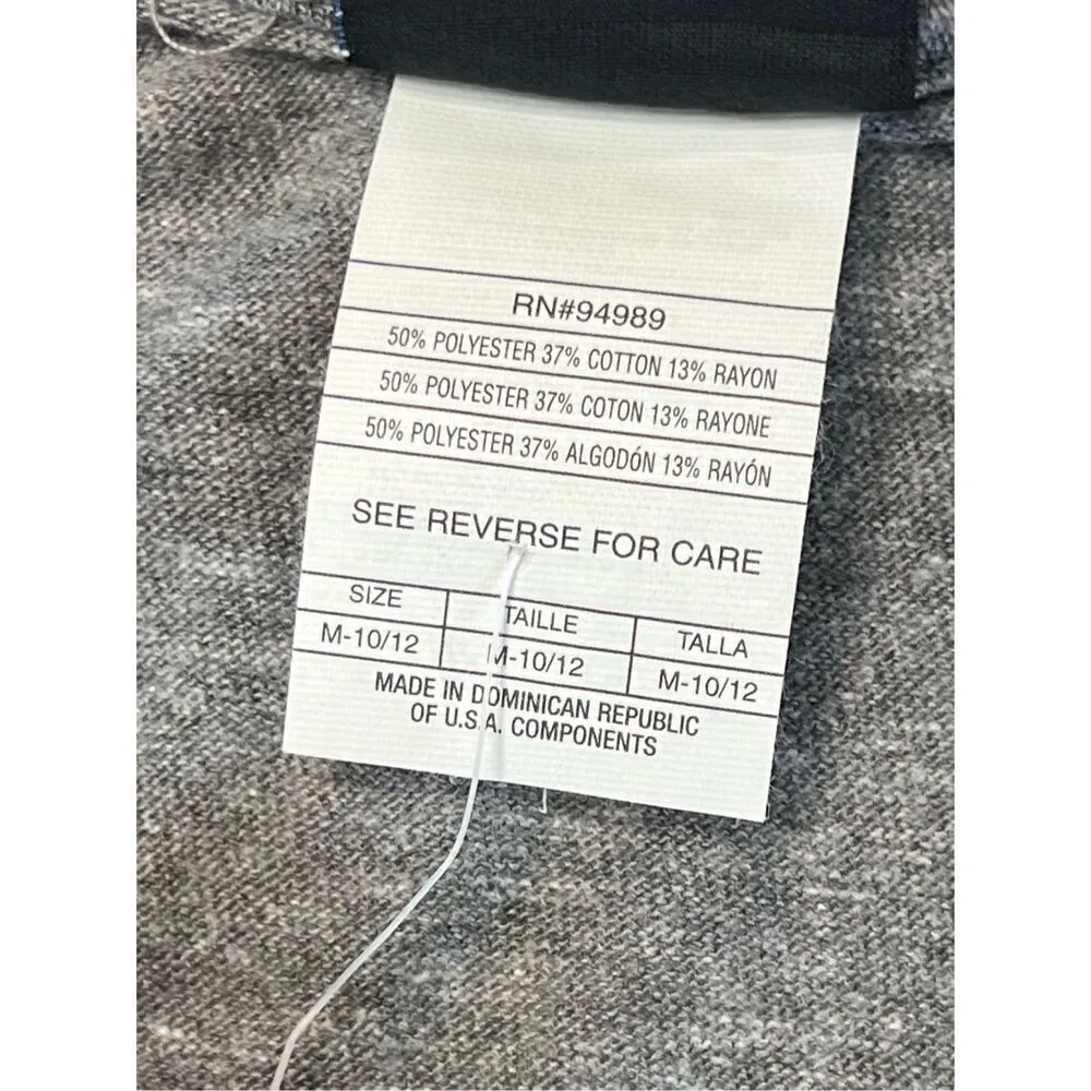  NFL‎ Team Carolina Panthers Gray Vneck Tee Shirt M(10-12) Graphic T-shirt - Image 8