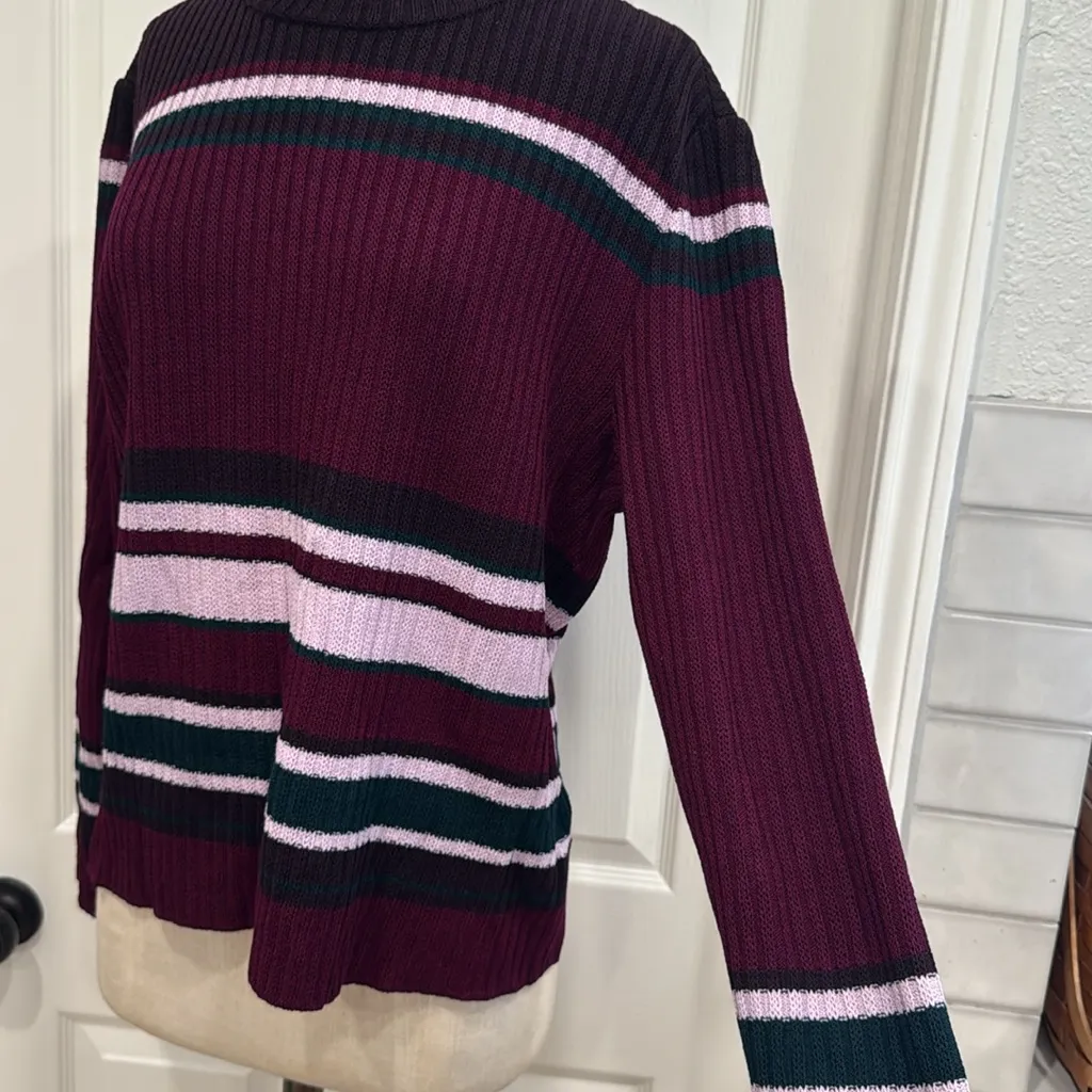 St. John Sport stripe crew neck sweater - Image 14