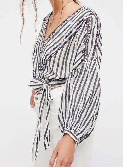 Barcelona Nights Wrap Top - Image 6