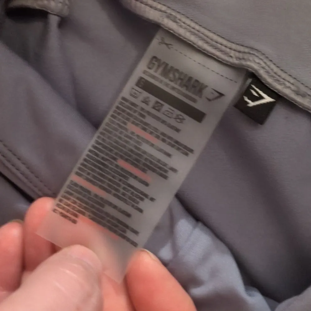 Gymshark Assymetrical Steel Blue/ Indigo Leggings Size Small - Image 3