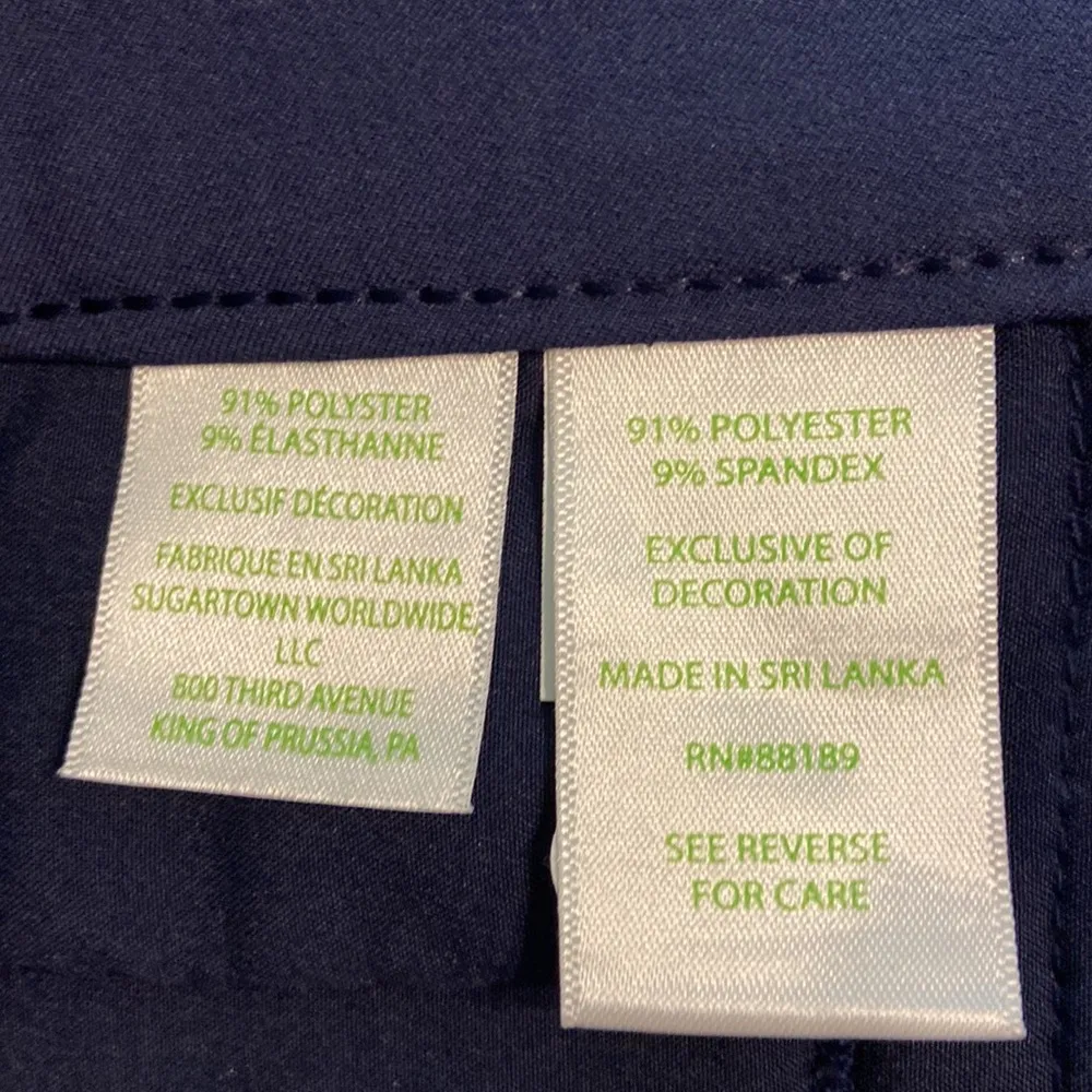 Lilly Pulitzer Luxletic Corso Pants inseam 27” BNWOT waist 28/30” navy blue - Image 7