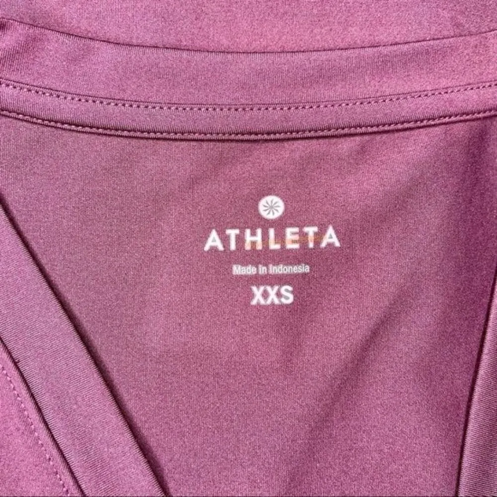 Athleta V-Neck Wrap Dress Purple Athletic Sporty NWT - Image 8