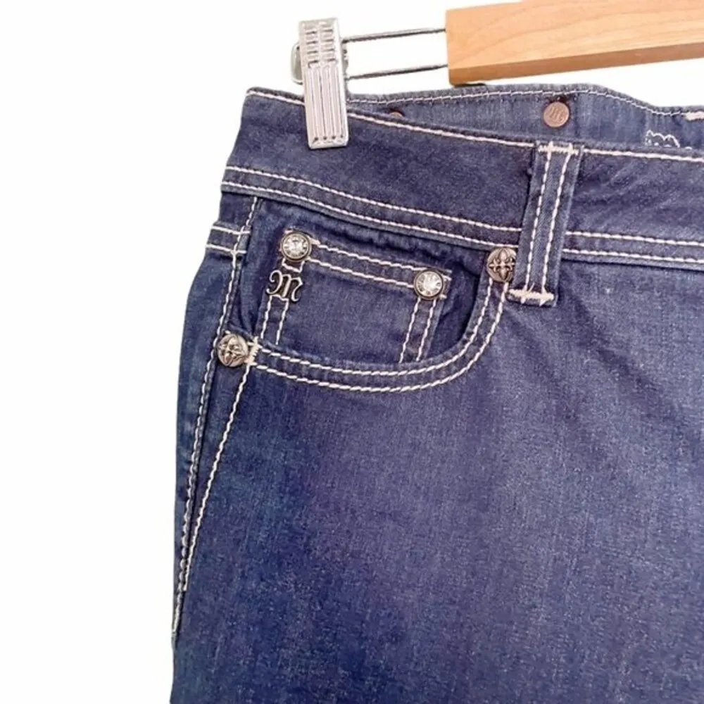 Miss Me Women's Easy Skinny Jeans Size 27 | 4 Dark Wash FDL Embellished Y2K Jean - Image 5