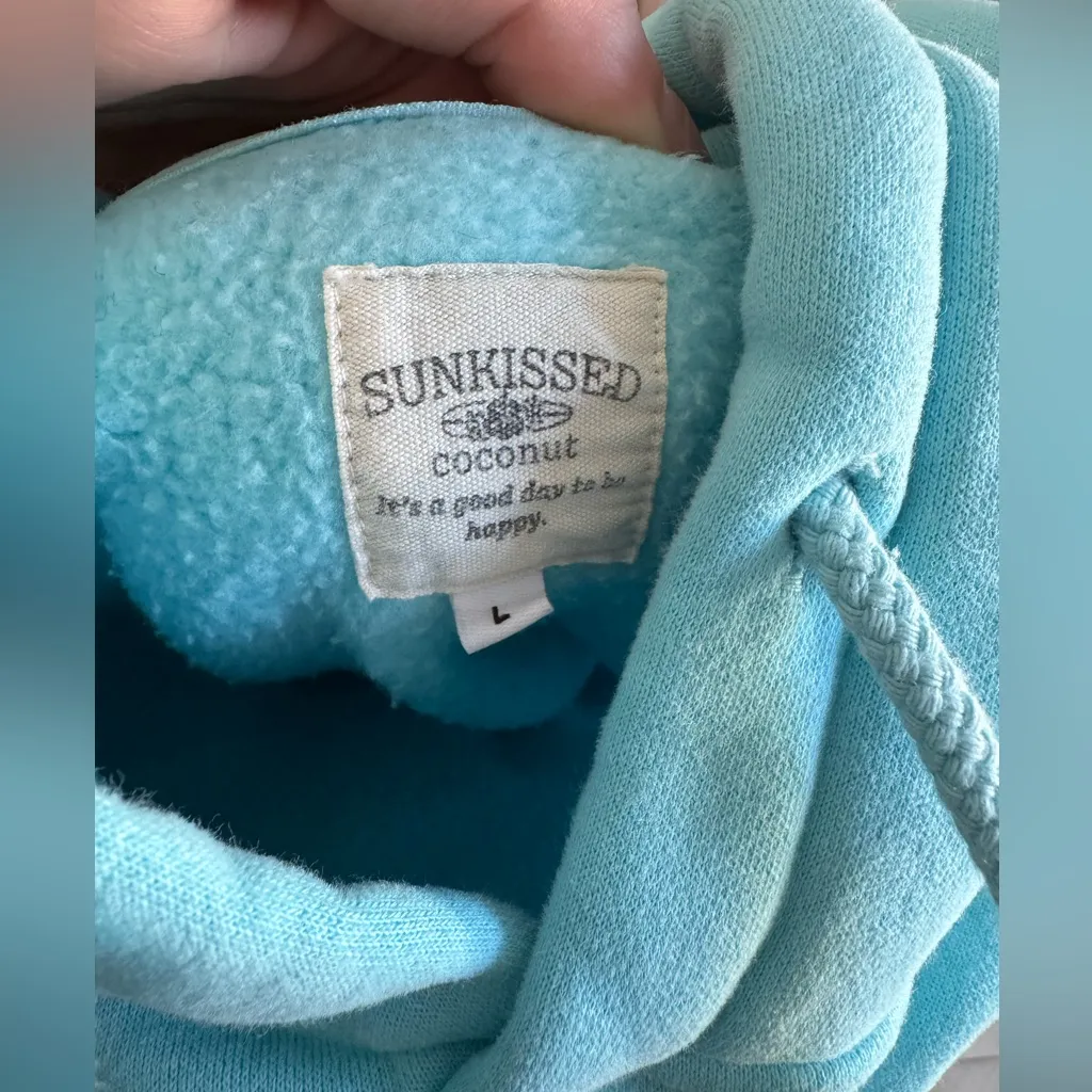 Coastal Cowgirl Hoodie SUNKISSED COCONUT Blue Size L - Image 4