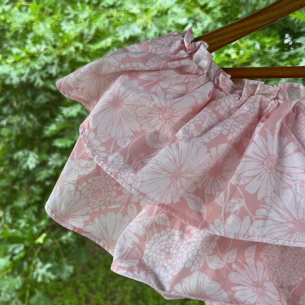 Lisa Marie Fernandez X Target Pink And White Ruffled Mini Dress XXS. NEW - Image 8