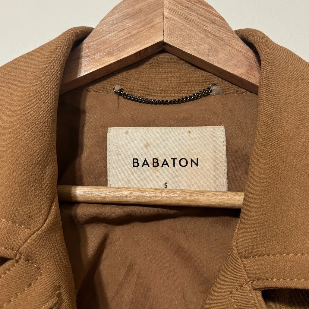 Aritzia Babaton The Stedman Coat Tan Brown Small - Image 3