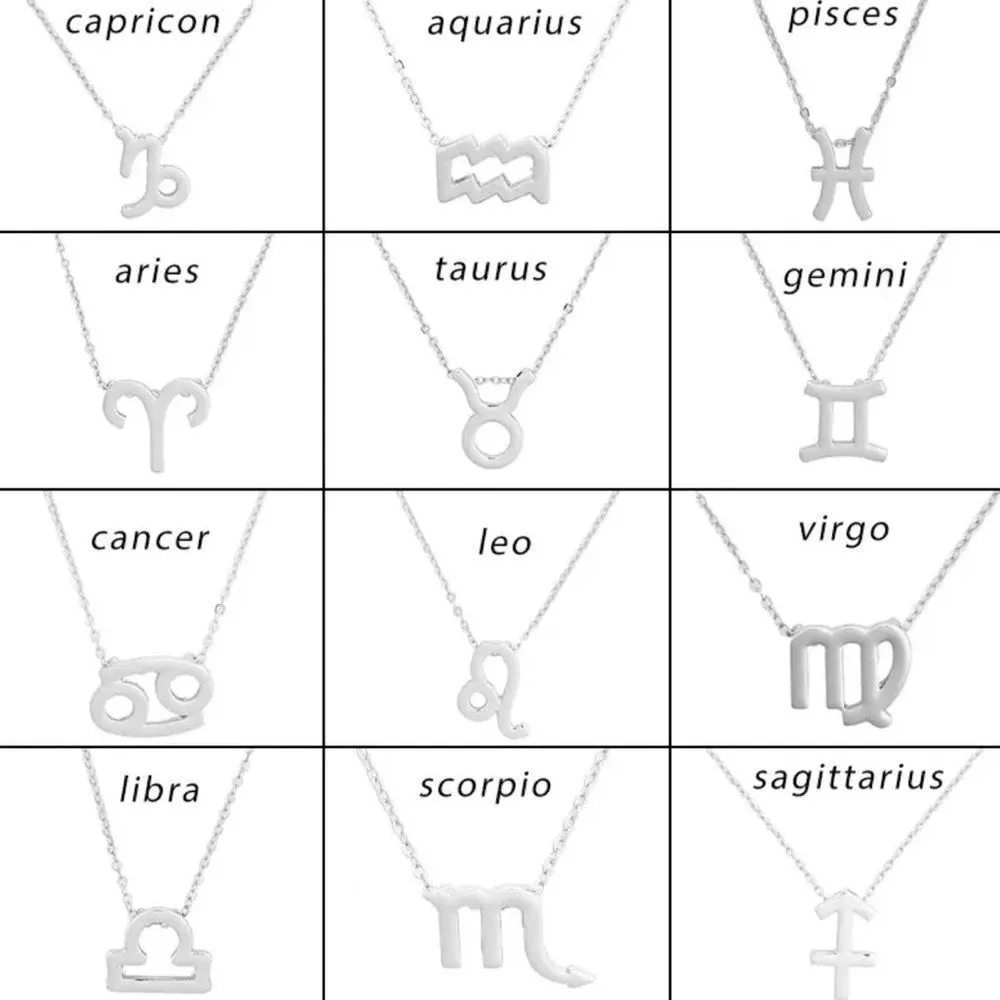 🆕Aries Zodiac Astrology Pendant Necklace Silver - Image 3