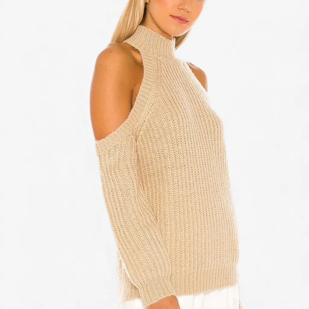 MAJORELLE Estrid Cold Shoulder Sweater Size XS - Image 2