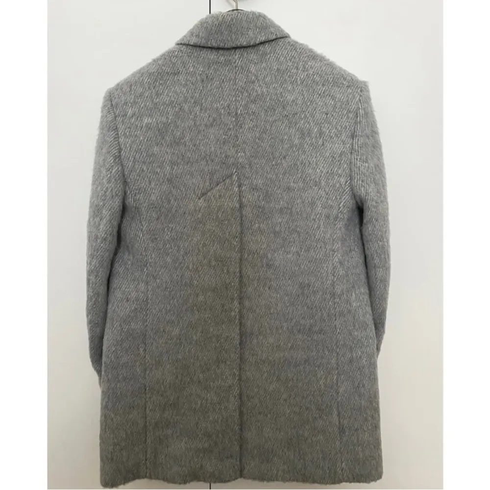 Helmut Lang Grey Melange wool blend oversized blazer - Image 8