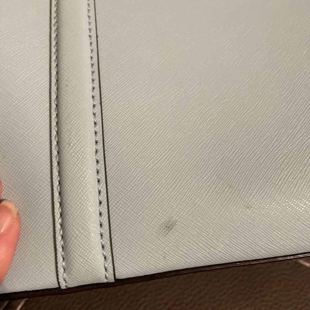 Kate Spade Newbury Lane Dally Extra Large Tote Bag Hydrangea Light Blue - Image 6