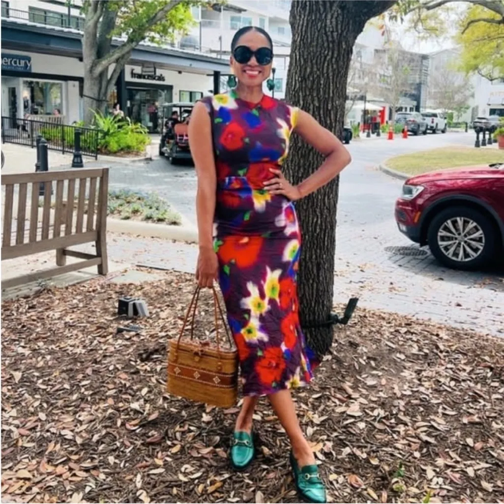 NWT Zara Floral Midi Dress - Image 5