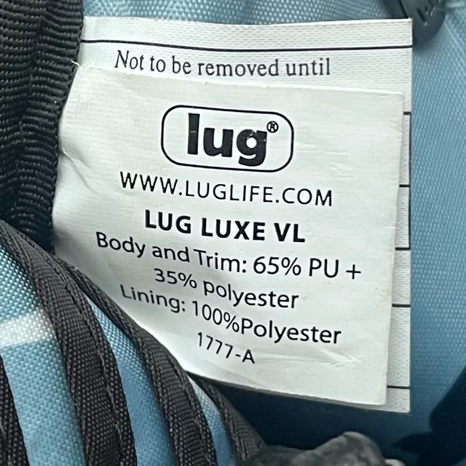 Lug XL Coupe Matte Luxe Purse with Rainbow Stitching Crossbody Bag Black - Image 9